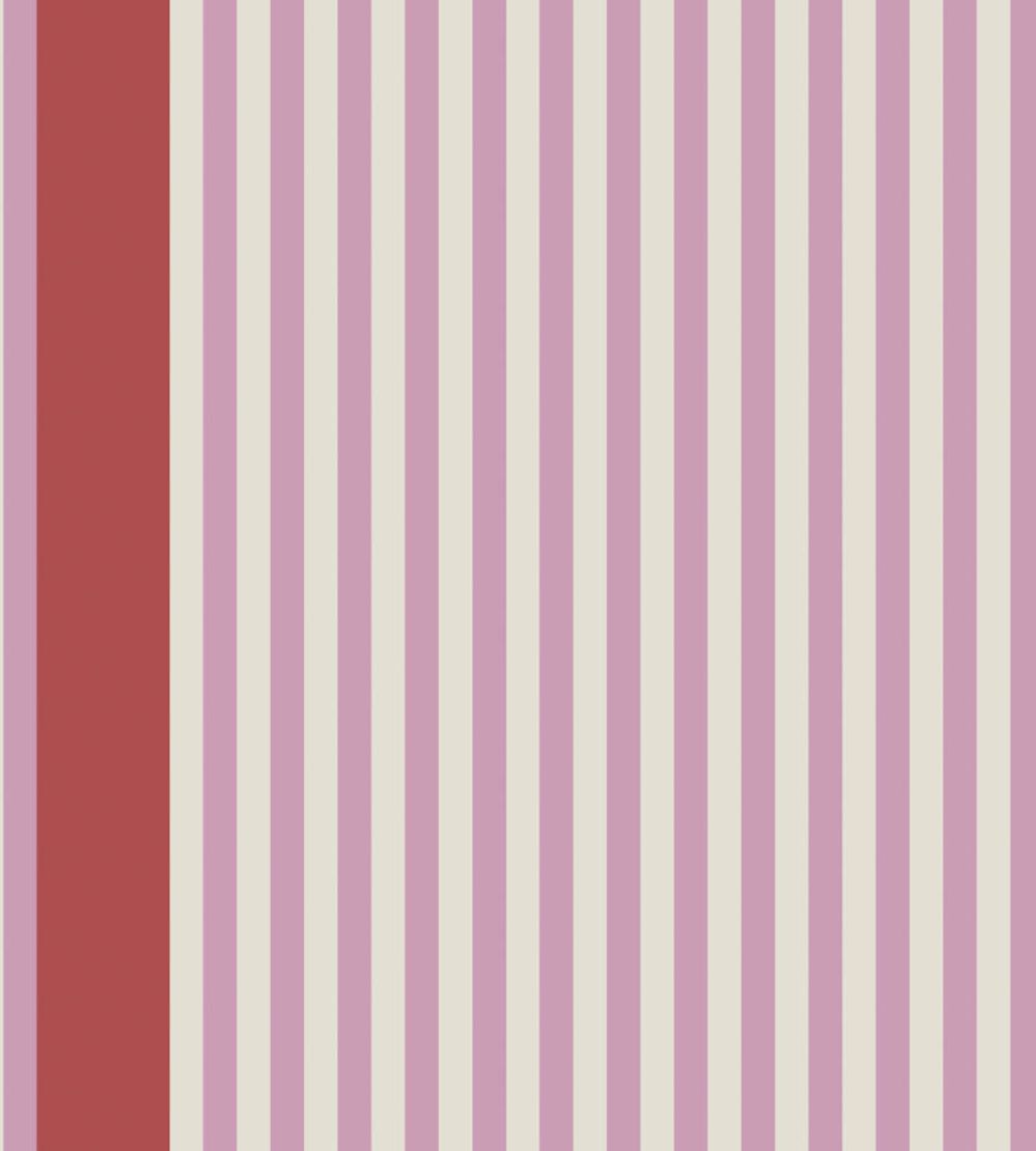 Stripe Wallpaper by Farrow & Ball Au Lait / Romesco