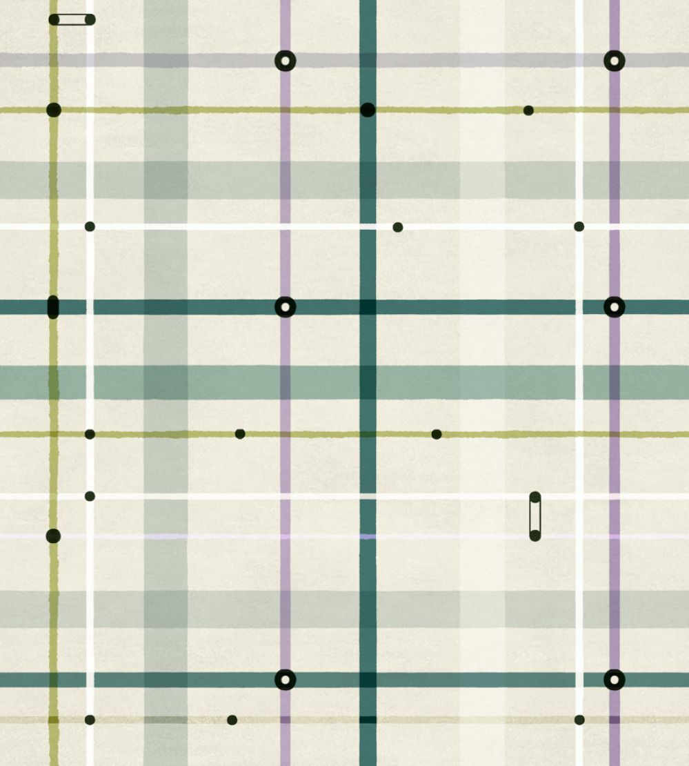Subway Wallpaper by Tres Tintas Lilac
