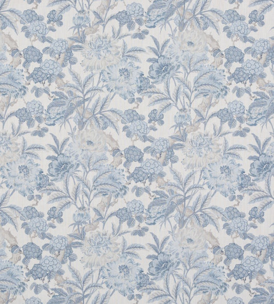 Summer Peony Fabric by GP & J Baker Blue