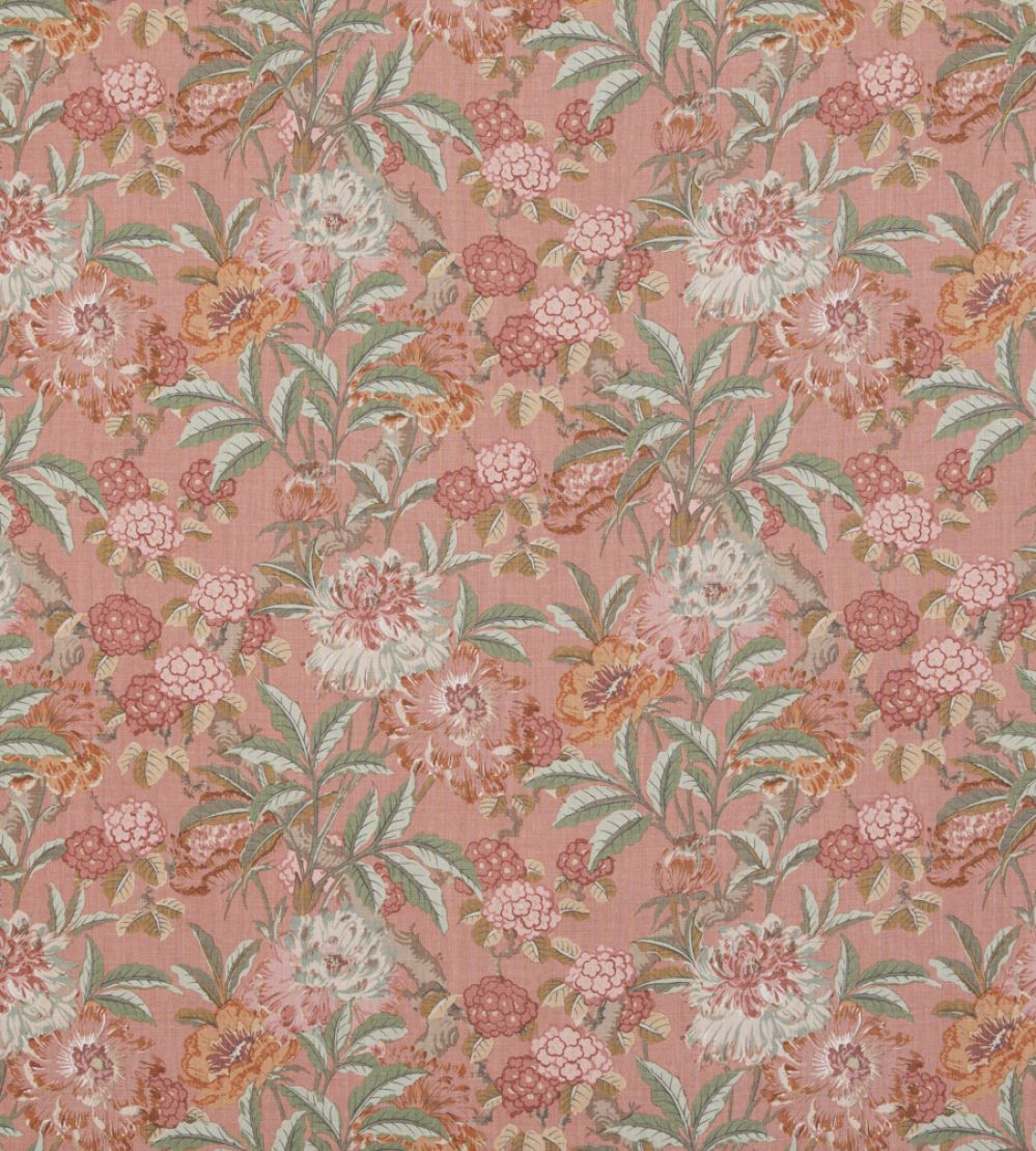 Summer Peony Fabric by GP & J Baker Red