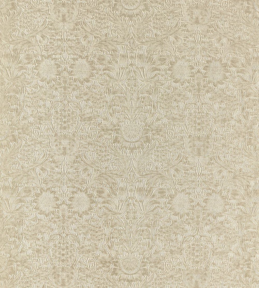 Sunflower Caffoy Velvet Fabric by Morris & Co Fired Biscuit