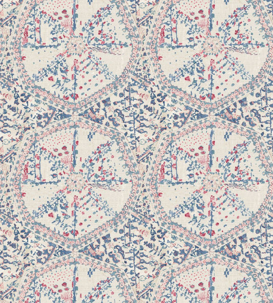 Suzette Wallpaper by DADO 02 Blue & Red