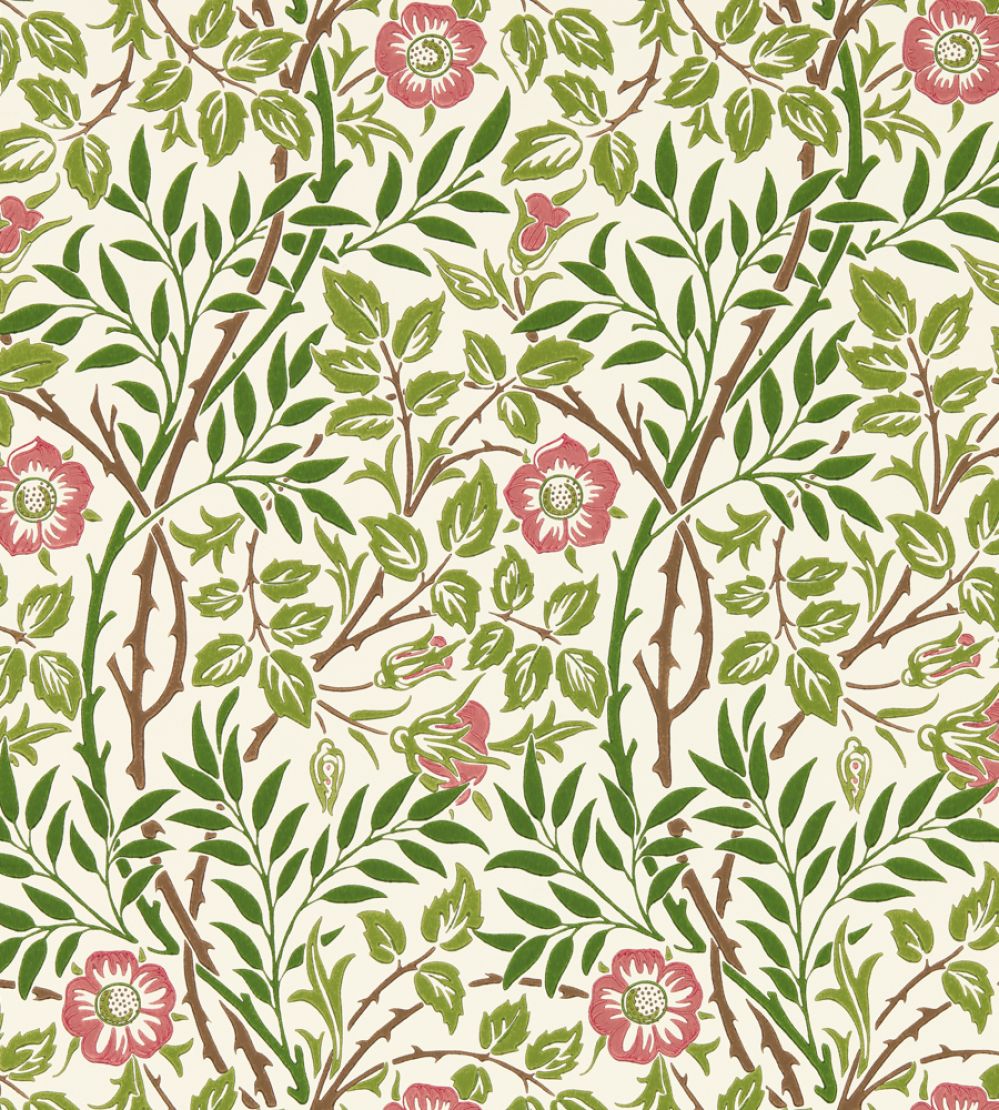 Sweet Briar Wallpaper by Morris & Co Boughs/Rose