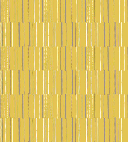 Syncopation Wallpaper by Mini Moderns Yellow