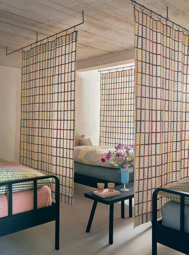 Tack Tack Fabric by Pierre Frey shown in a room setting (view 2)