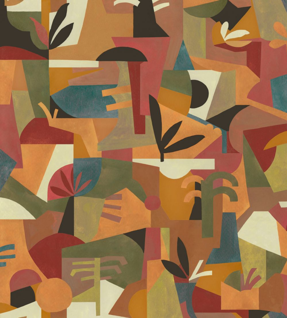 Tahiti Expression Wallpaper by Tres Tintas Orange