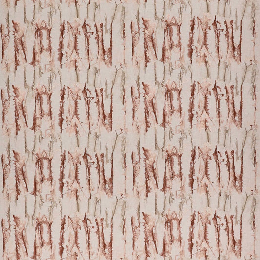 Takara Embroidery Rosewood/Clay fabric by Harlequin