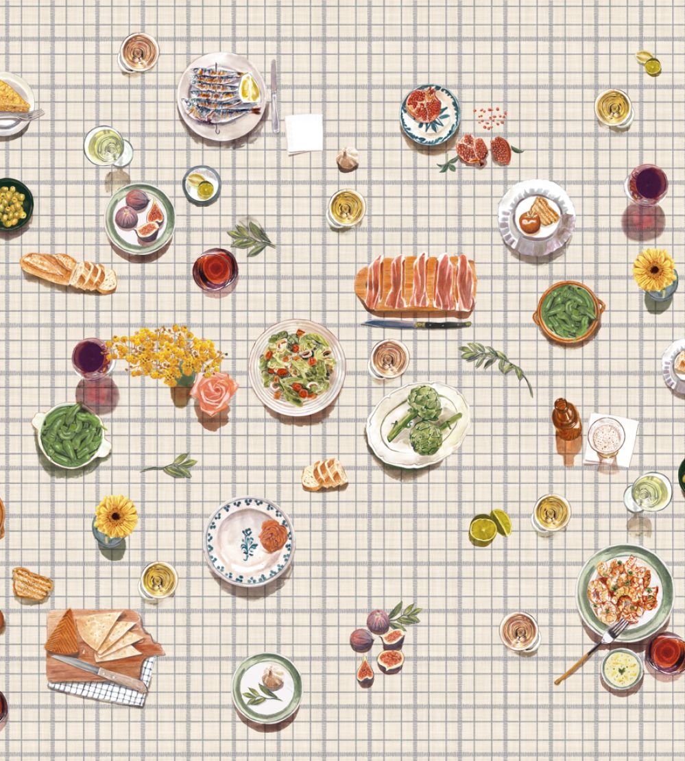 Tapeo Squares Mural by Tres Tintas Multi