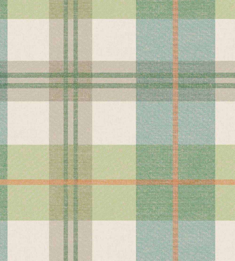 Tartanowski Wallpaper by Woodchip & Magnolia Olive Green