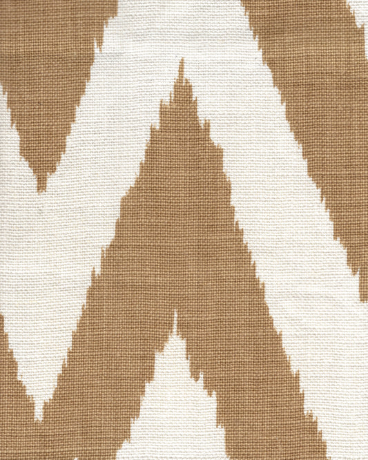 Tashkent Gold on Oyster fabric by Quadrille