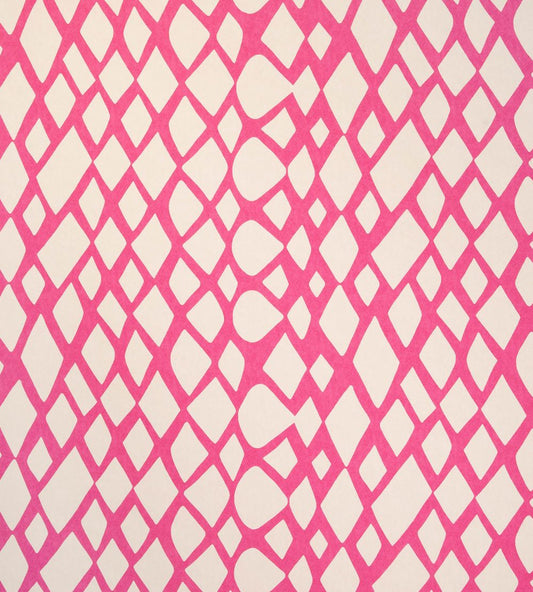 Tesserae Wallpaper by Christopher Farr Cloth Fuchsia