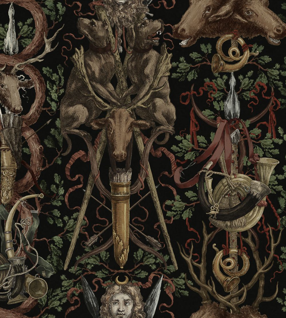 The Ganghofer Hunt Wallpaper by MINDTHEGAP Dark