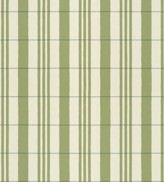 The Guards Tent Wallpaper by Langelid Von Bromssen Leaf Green
