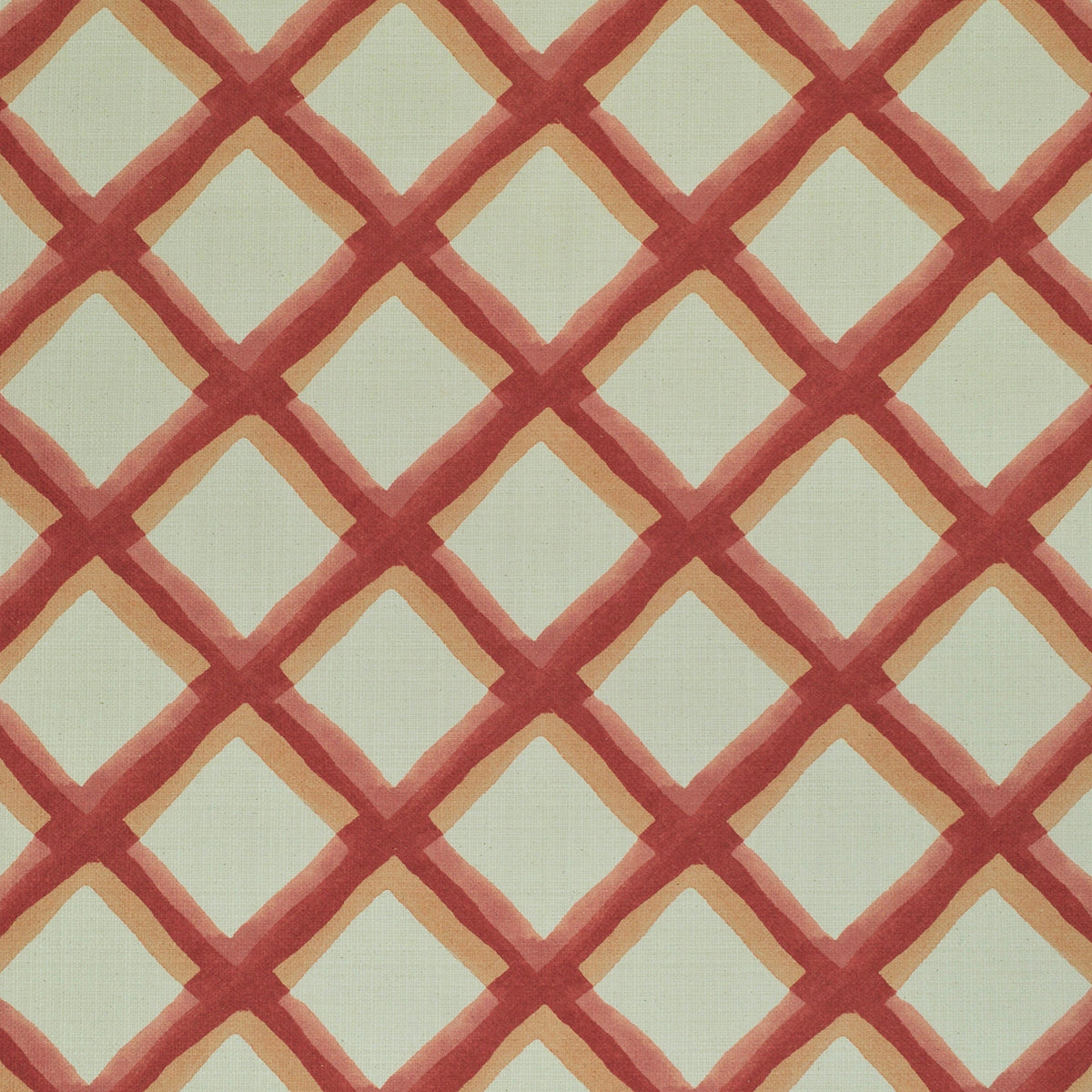 The ReBorn House TRH2391 Fabric, colorway TRH2391.C - geometric in blue, red, brown