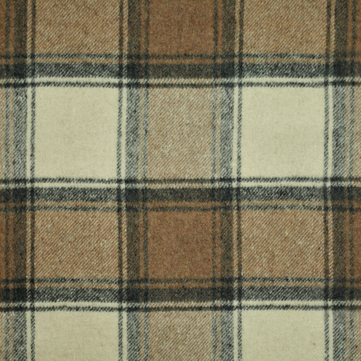 The ReBorn House TRH2839 Fabric, colorway TRH2839.E - plaid/check in blue, grey, brown