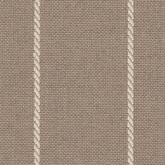 The ReBorn House TRH5639 Outdoor Performance Fabric in Cement, colorway TRH5639.B, rope stripe in grey and brown