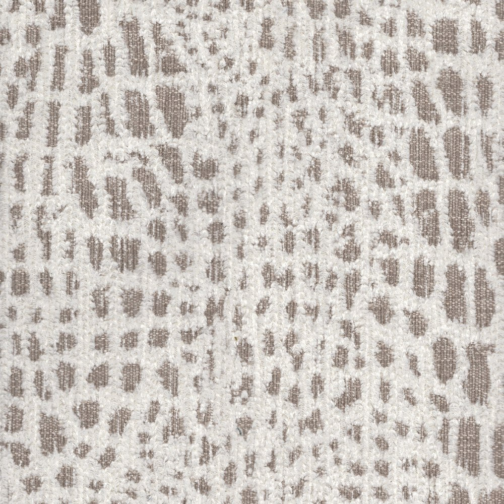 The ReBorn House TRH5658 Performance Chenille in Natural, colorway TRH5658.A, animal print in neutral, white and grey