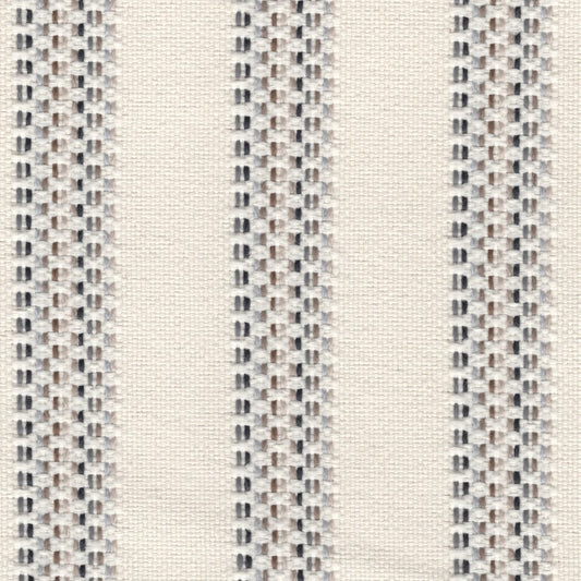 The ReBorn House TRH5682 Outdoor Performance Fabric in Berber, colorway TRH5682.B, stripe in neutral, white and grey