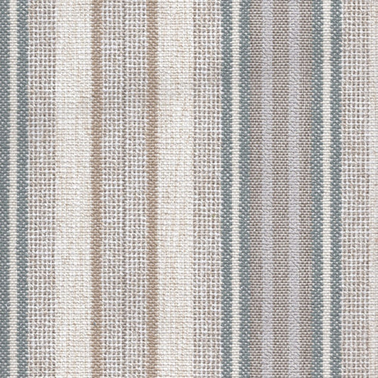 The ReBorn House TRH5702 Outdoor Performance Fabric in Mineral, colorway TRH5702.B, stripe in grey and white