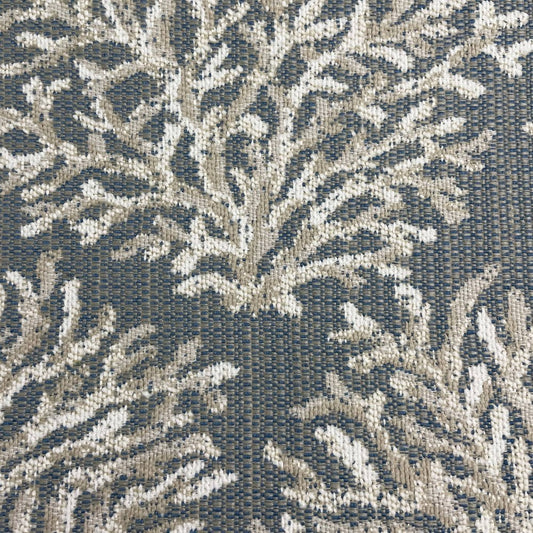The ReBorn House TRH5710 Outdoor Performance Jacquard in Sky, colorway TRH5710.B, coastal in blue, grey and neutral