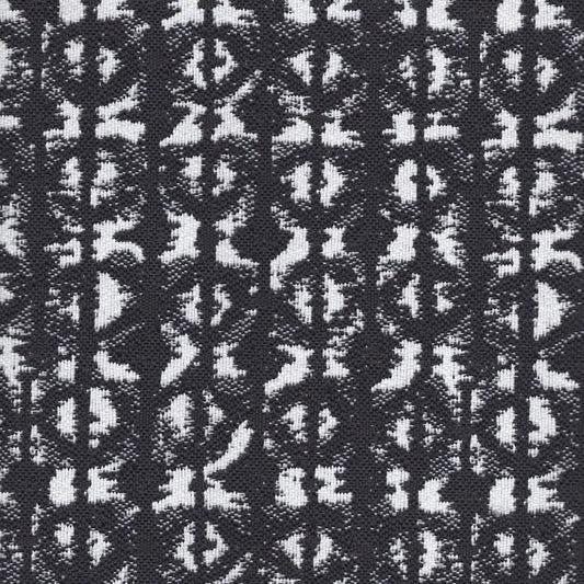 The ReBorn House TRH5720 Outdoor Performance Jacquard in Black, colorway TRH5720.B, batik in black and grey