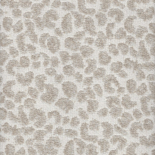 The ReBorn House TRH5738 Outdoor Performance Jacquard in Linen, colorway TRH5738.B, leopard in neutral, white and grey