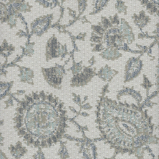 The ReBorn House TRH5755 Outdoor Performance Jacquard in Coastal, colorway TRH5755.B, paisley in neutral and grey
