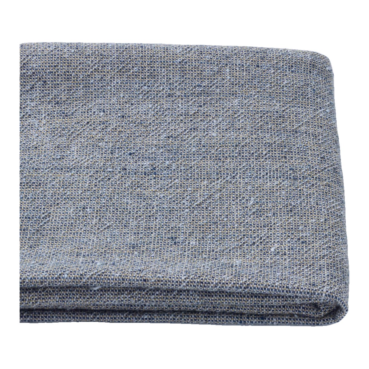 The ReBorn House TRH5781 Zakuro-Zome and Aizome Cotton Chambray in Ai and Zakuro Heather, colorway TRH5781.A, folded on white