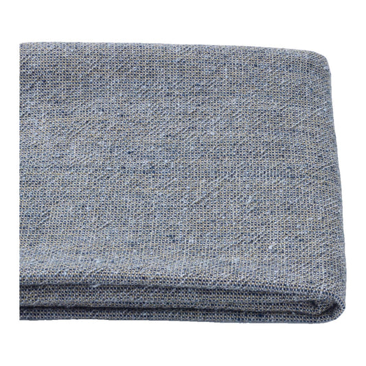 The ReBorn House TRH5781 Zakuro-Zome and Aizome Cotton Chambray in Ai and Zakuro Heather, colorway TRH5781.A, folded on white