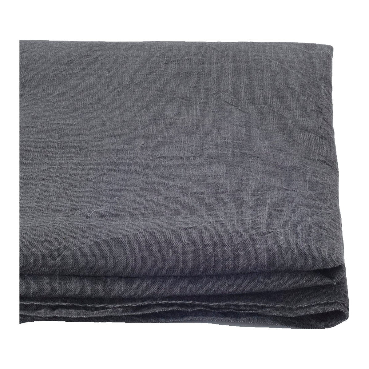 The ReBorn House TRH5789 Sumizome Fushi-Ori Lightweight Gray Cotton in Sumi Gray, colorway TRH5789.A, folded on white