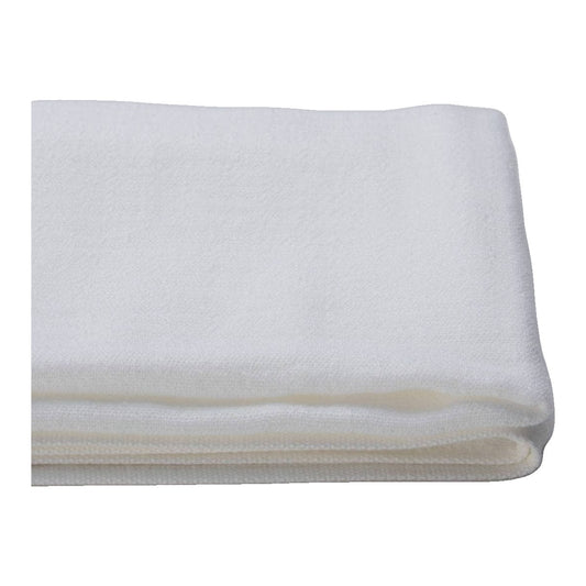 The ReBorn House TRH5791 Senshu 2.5-Layer Gāze Cotton Gauze in Sarashi Bleached White, colorway TRH5791.A, folded on white