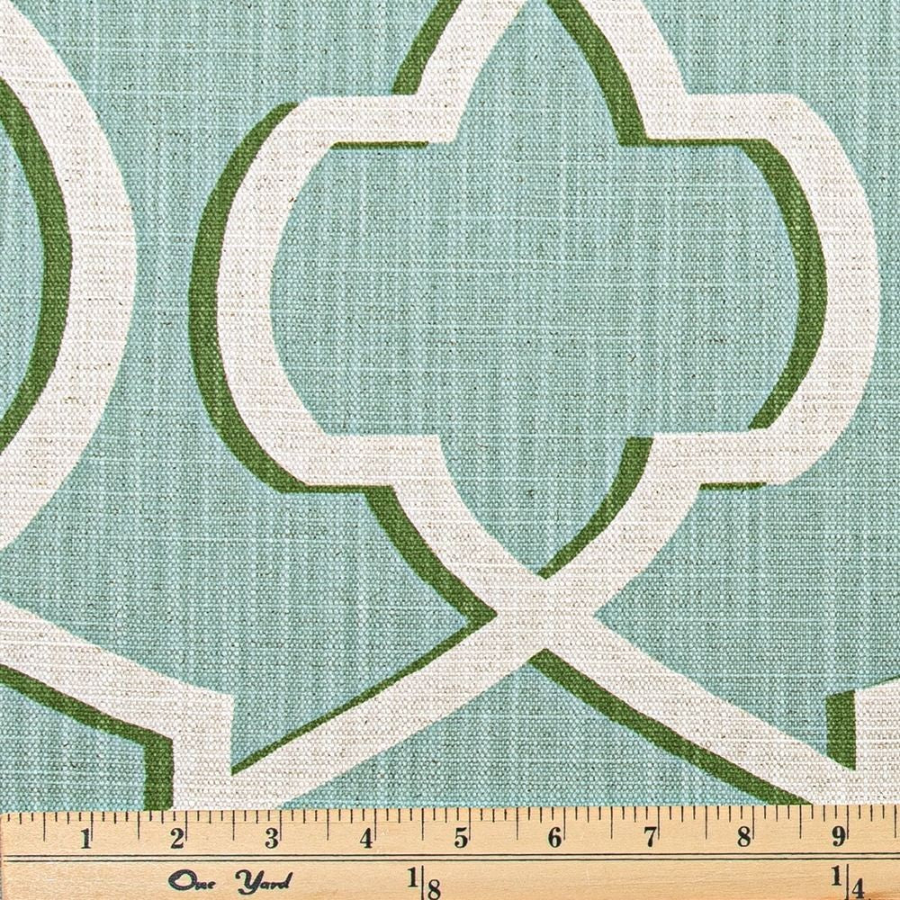 The ReBorn House TRH5937 Performance Fabric in Celery, colorway TRH5937.A, shown with a yardstick for scale
