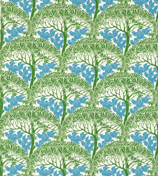 The Savaric Fabric by Morris & Co Garden Green