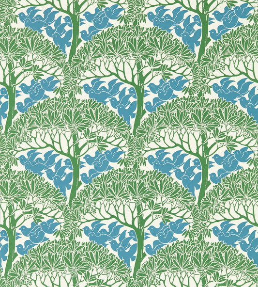 The Savaric Wallpaper by Morris & Co Garden Green