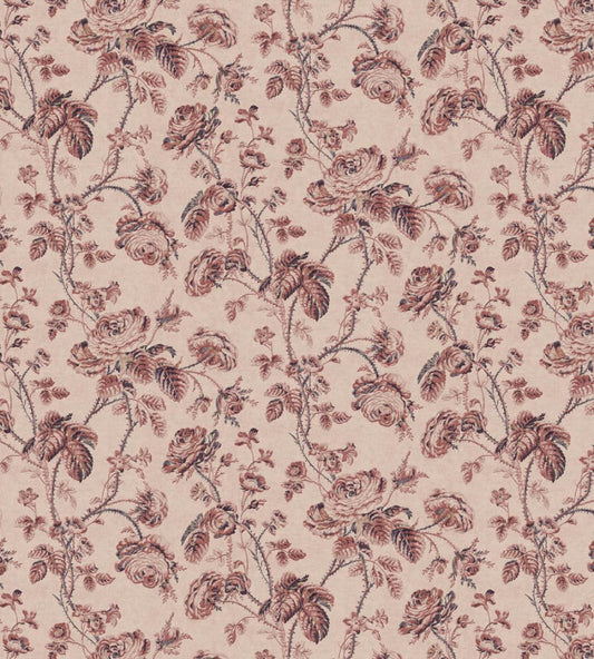 Thorny Vine Fabric by Zoffany Rouge