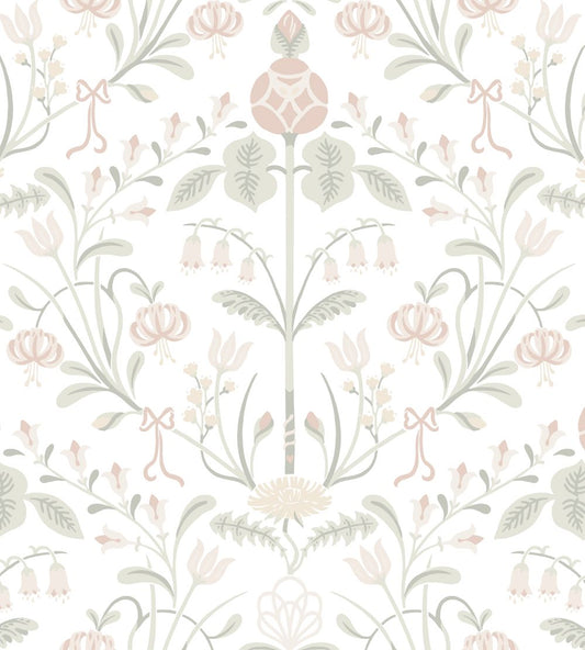 Till Carl Wallpaper by Sandberg Powder Pink