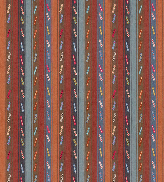 Tip Toe Fabric by GP & J Baker Indigo/Chocolate