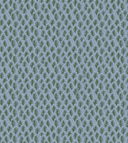 Trees II Fabric by Parker & Jules Day Blue