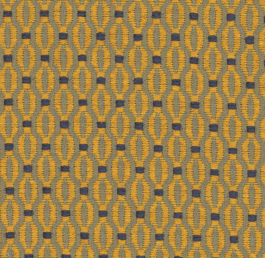 Trellis Fabric by Marvic Textiles in Ochre