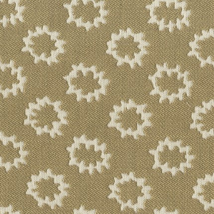 TRH5854 Starburst Medallion Outdoor Fabric swatch, colorway TRH5854.B (neutral)
