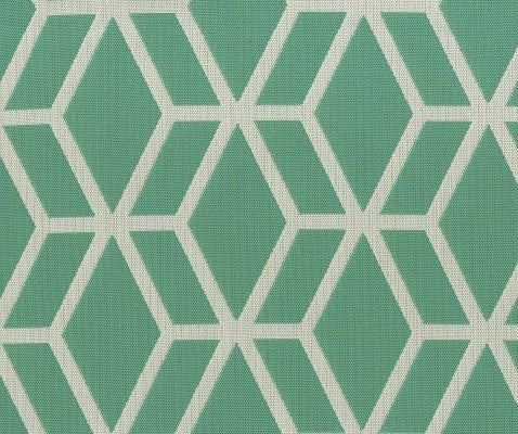 TRH5859 Hexagon Lattice Outdoor Fabric swatch, colorway TRH5859.C (blue)