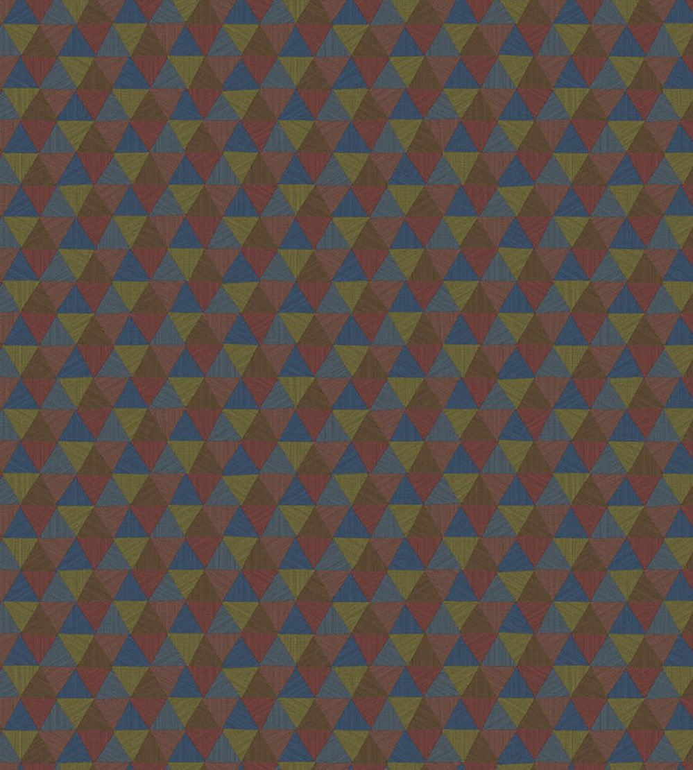 Triangles Tropicales Wallpaper by Jannelli&Volpi Blue/Red