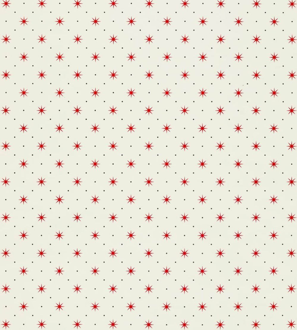 Trixie Wallpaper by Scalamandre Red & Black On White