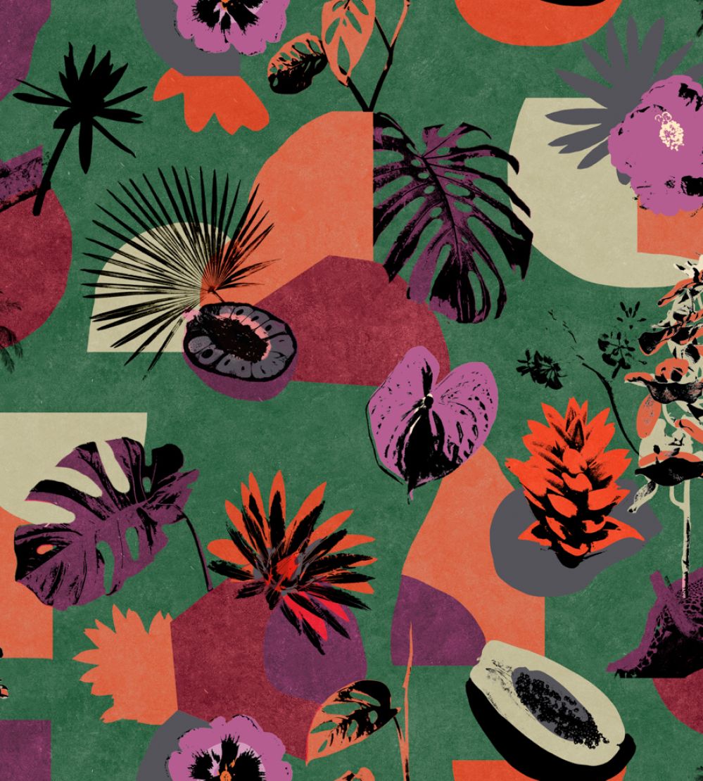 Tropicalia Wallpaper by Tres Tintas Verde