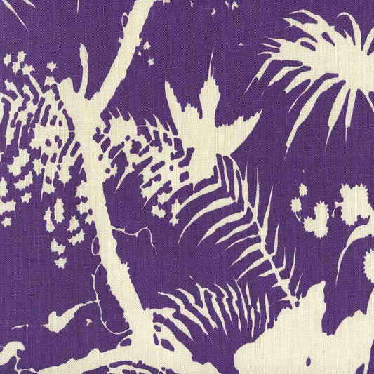 Tropique Blotch One Color Purple fabric by Quadrille