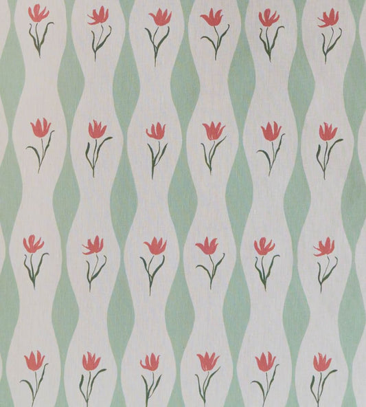 Tulip Wave Fabric by Sophie Harpley Pistachio