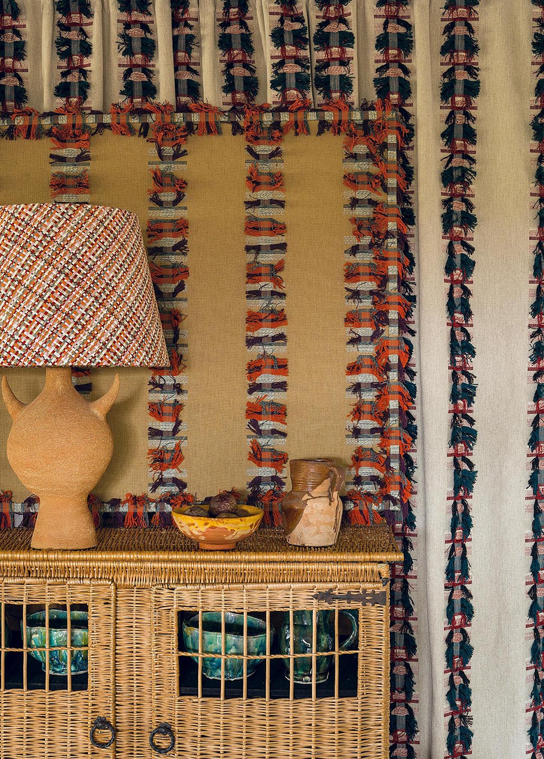 Tupapati Fabric by Pierre Frey shown in a room setting (view 2)