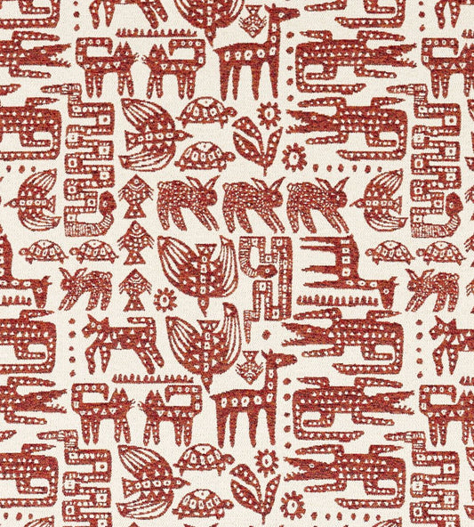 Twycross Fabric by Scion Brick