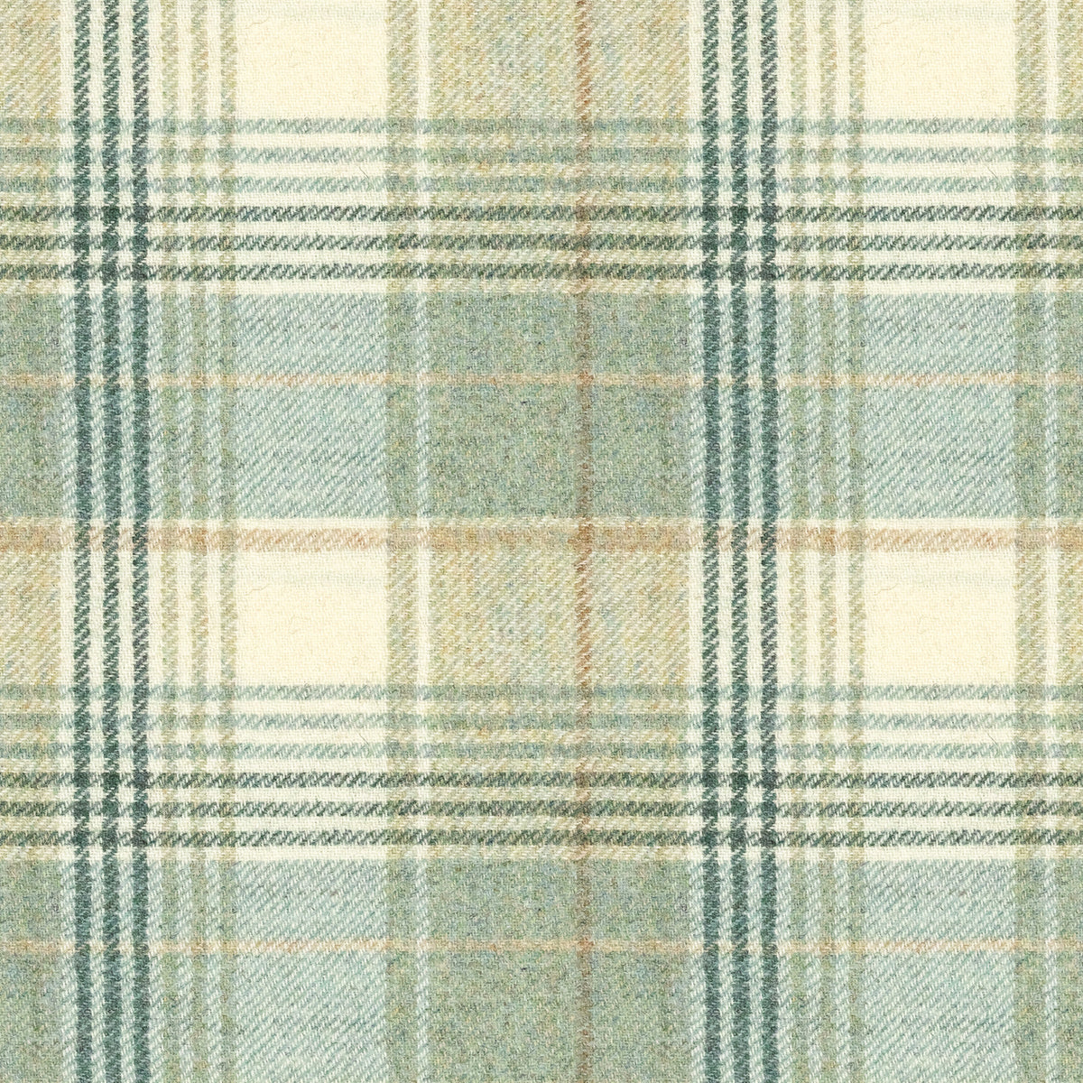 Kincraig Wool Fabric by Abraham Moon Glacier