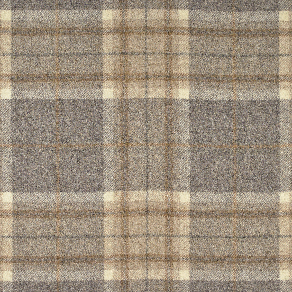 Aysgarth Wool Fabric by Abraham Moon Mushroom